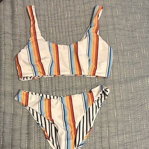 Striped Bikini Set